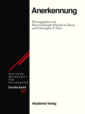 cover image of Anerkennung